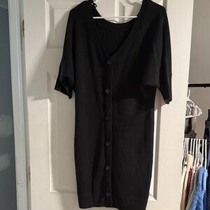 New York & Company Black Knit Dress